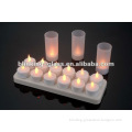 led rechargeable candle light- 12pcs/set